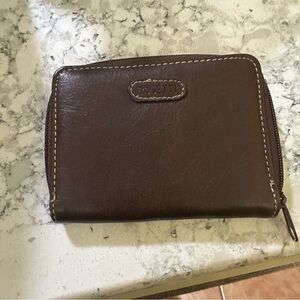 Rosetti Brown Leather Wallet Classic‎ Minimalist Design